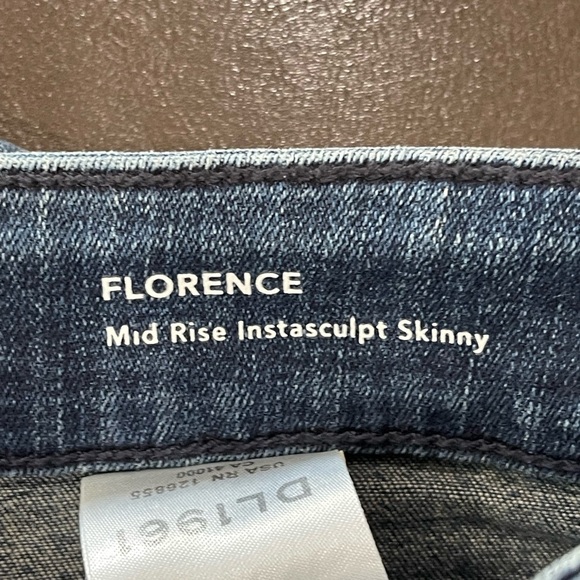 DL1961 Florence mid -rise Insta sculpt luxe skinny jeans in a size 26 NWT - Picture 6 of 16